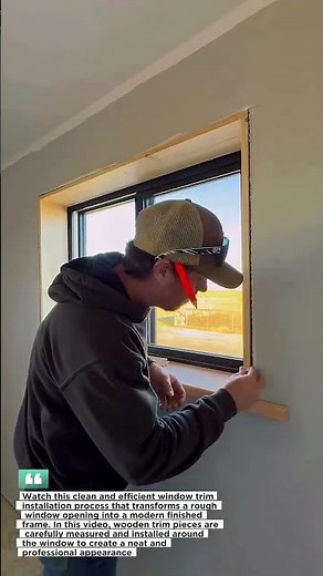 Most Satisfying Window Trim Installation You’ll See Today