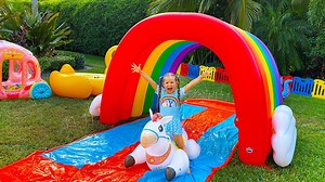 Diana play with Dad - Fun storybook for kids | Children playing ground