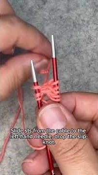 i-Cord-Tab cast-on for the Double Trouble scarf