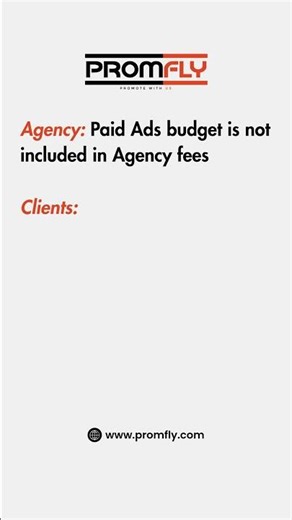 Agency Truth: Ads Budget ≠ Fees 😂 | Promfly #youtubeshorts #shorts #ytshorts