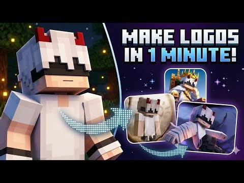 How to create logo for minecraft using gemini in 1 minute 🔥