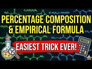 Percentage Composition & Empirical Formula — Easiest Trick Ever! | Class 11 Chemistry