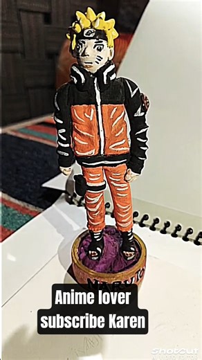 Naruto anime figure clay artwork#art #lifeisbutadream #drawingtechniques #drawing #shorts