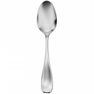 Oneida Voss II by 1880 Hospitality B517SDEF 7" 18/0 Stainless Steel Heavy Weight Oval Soup / Dessert Spoon - 12/Case