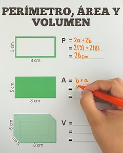 562K views · 7.1K reactions | ✅ Perímetro y área de un rectángulo y volumen de un paralelepípedo ✅ | Juegos Matemáticos | Facebook