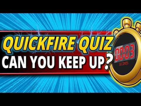 50 LIGHTNING Quiz Questions ⚡ EVERYONE Should Beat this RAPID FIRE Quiz! Can YOU?