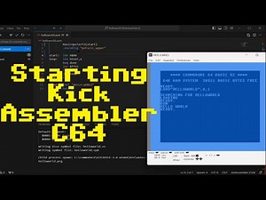 Use Kick Assembler and Visual Studio Code to write Commodore 64 Assembly Language