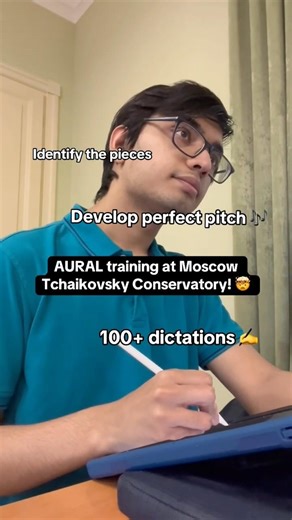 Develop perfect pitch… Aural training at Moscow Tchaikovsky Conservatory! 🤯 #piano #moscow