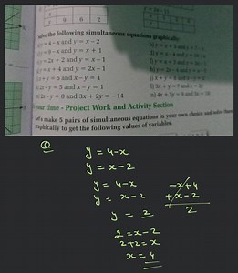 | x | | | | | --- | --- | --- | --- | | y | 9 | 6 | 2 | siv... | Filo