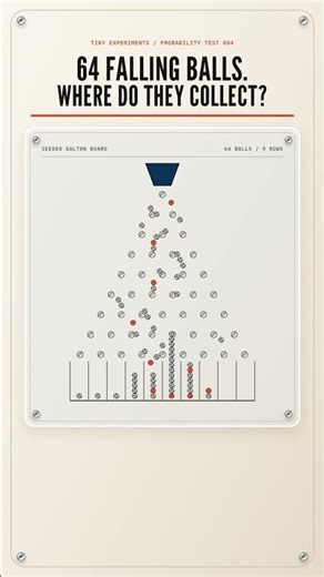 Where will 64 balls collect? | Tiny Experiments