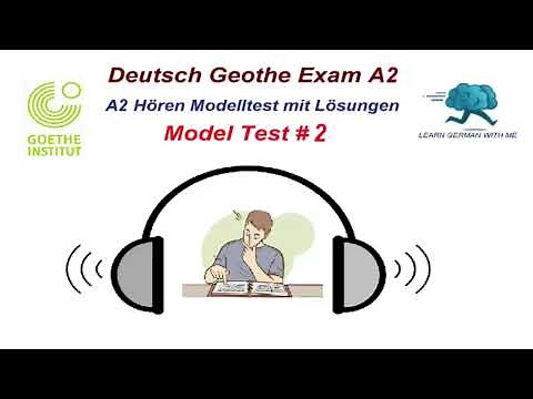 Deutsch A2 Hören mit Lösungen Goethe || 2