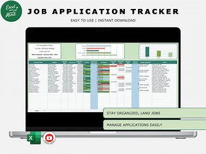 Job Search Tracker: Applications, Interviews, Offers Log Excel - Etsy