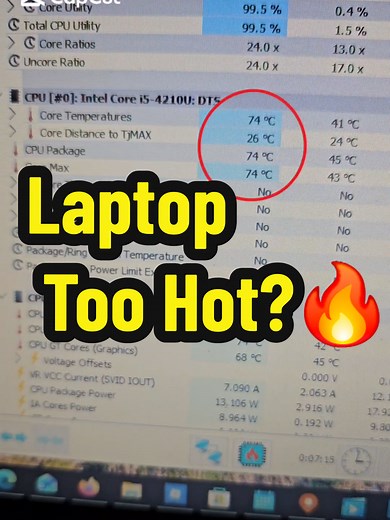 Windows setting to cool laptop fast (change in 10 seconds)