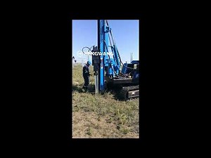 Solar Project Machine Piling Video - Photovoltaic Piling Machine