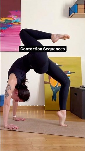 Contortion Practice | Beginners 🐍🖤 #flexibilitygoals #contortion on