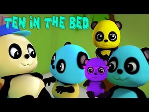 Dieci nel letto | filastrocche | Numero canzone | Baby Bao Panda | Kids Rhyme | Ten In The Bed