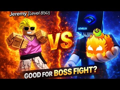 Is Flame Fruit Good for Boss Fights? 🔥 | Jeremy Level 850 Test | Blox Fruits