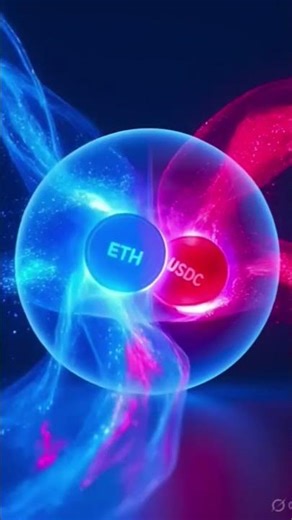 Decentralized finance AMM pool visualization with flowing liquidity streams tokens automatically.