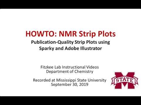 How to make NMR strip plots using Sparky and Adobe Illustrator