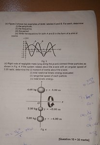 (c) Figure 3 shows two examples of SHM, labeled A and B. For ea... | Filo