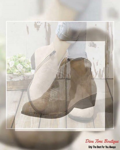 Block Heel Ankle Boots