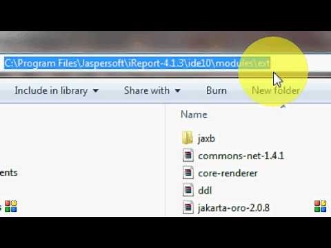 Adding database driver in Jasper iReport