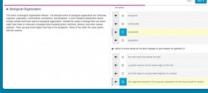 The levels of biological organization interact. The principal l... | Filo