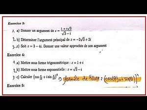 🎥 Nombres Complexes : Série 1 Algèbre 1 — Exercices Corrigés (Faculté des Sciences Tétouan)