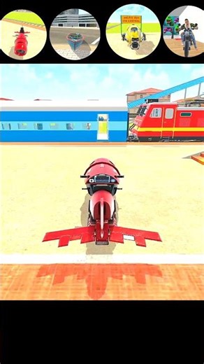 Rocket Bike Vs Train 😱 | Indian Theft Auto 💥 #shorts #indiantheftauto
