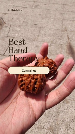 Polished Walnut Hand Therapy: Improve Nerve Stimulation and Calm