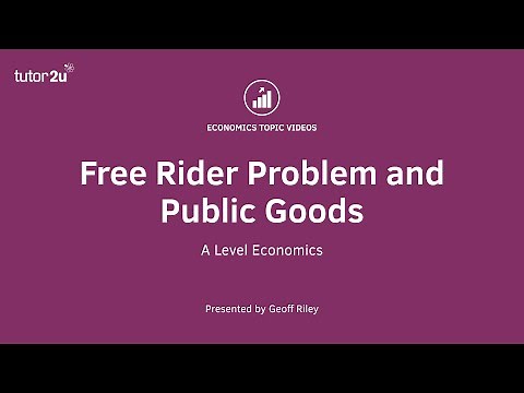 Free Rider Problem and Public Goods I A Level and IB Economics