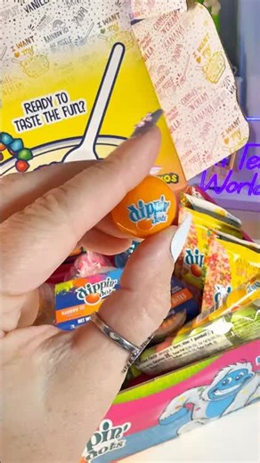 Dippin' Dots candy box #candy #asmr #dippindots #gifted