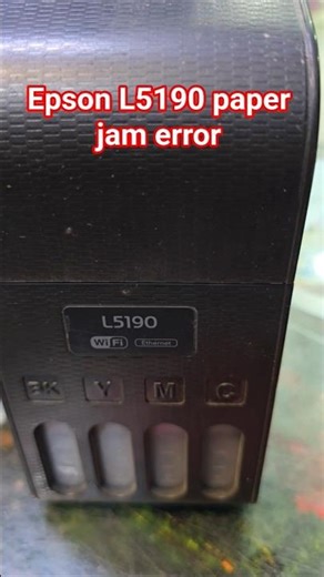 Epson L5190 paper jam error #epson #paperjam #inktank