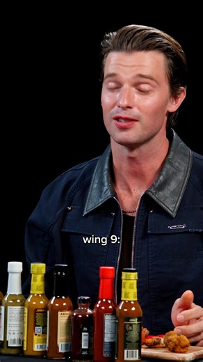 331K views · 4.6K reactions | Patrick Schwarzenegger's reaction to every wing on Hot Ones  Watch the full episode now: https://youtu.be/6ueAONn8LGA | First We Feast | Facebook