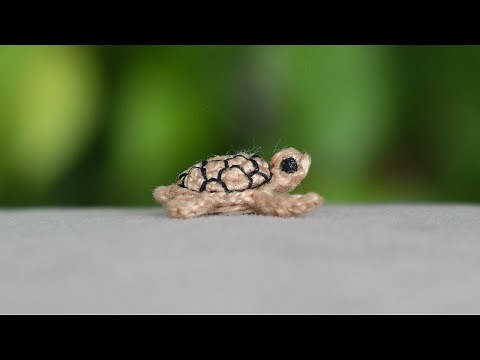 Mini turtle FREE crochet pattern (video tutorial)