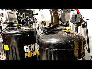 Dual Air Compressor Set up for Small Shop