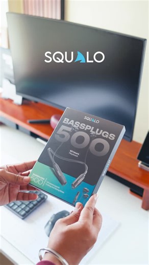 Squalo BassPlugs 500 Bluetooth Earphones ✅ Premium Metallic Body ✅ Up to 60 Hours Playtime ✅ 5 Days Return Policy ✅ ENC Mic for Crystal Clear Calls ✅ Super Fast Charging ✅ Deep, Thrilling Bass ✅ HD Rich Sound ✅ Magnetic Power On/Off ✅ Bluetooth v5.3 🔥 ✅ Dual Pairing ✅ 15 Months Replacement Warranty ✅ Voice Assistant Enabled [ Squalo Audio BassPlugs 500, Bluetooth earphones India, neckband earphones, wireless Bluetooth earphones, deep bass earphones, long battery earphones, fast charging neckban