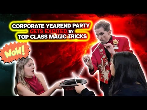 Corporate yearend party gets excited by Top Class Magic tricks