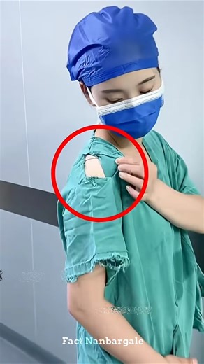 Why do surgeons wear torn gowns ?