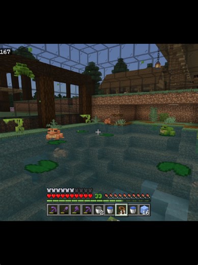 Minecraft frog terrarium #minecraft #minecraftbuild #minecrafttutorial #minecraftmemes