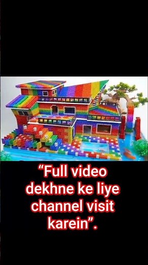 Amazing Magic Ball Rainbow House Build | Creative DIY Magnet Ball Construction"---📝