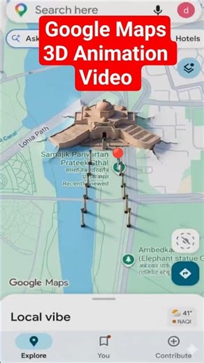 Google Maps Se 3D AI Animation Video Kaise Banaye 🤯 | Viral Map Effect Tutorial 2026