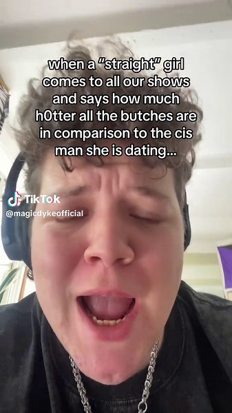 girly realising she can be attracted to masculinity and not men 💡#butch