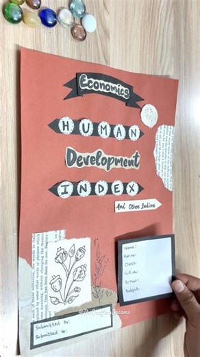 Easy Cover Page Design for Project File | DIY Tutorial💡