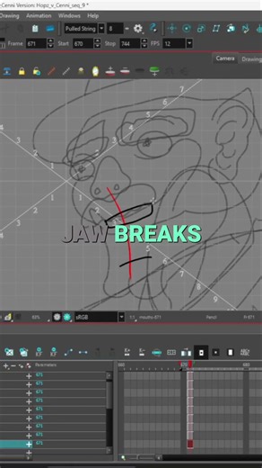 Animation Tutorial: Perfect Teeth Placement Relative to Jawline! #shorts