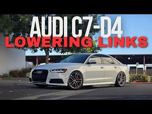 Audi C7-D4 Air Suspension Lowering Link Install Guide | S6 S7 RS7 A8 S8 | JHM