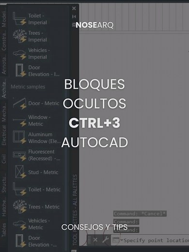 Cómo abrir bloques incluidos en AutoCAD con CTRL 3