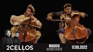 2CELLOS en MADRID! El increíble dúo de violonchelistas está de vuelta a los escenarios de todo el mundo para una última gira que no te puedes perder! 2CELLOS - Madrid, WiZink Center - 17.09.22! #Entradas YA disponibles en See Tickets ES https://www.seetickets.com/es/event/2cellos-wizink-center-madrid/wizink-center/2283371 | 2Cellos España