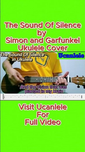 The Sound Of Silence Ukulele Cover (short) ‪@UCanLele2023‬