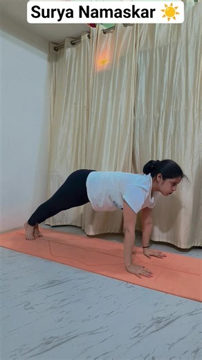 12 steps of Surya namaskar 🌞🙏#yoga #fittness #health #yogashorts #yogaposes #motivation #trending